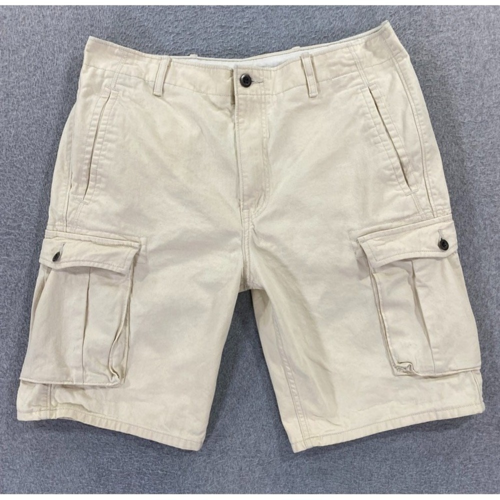 Levi's Cargo Shorts Men's Size 34 White Tab Heavy Twill Ivory Grunge Baggy